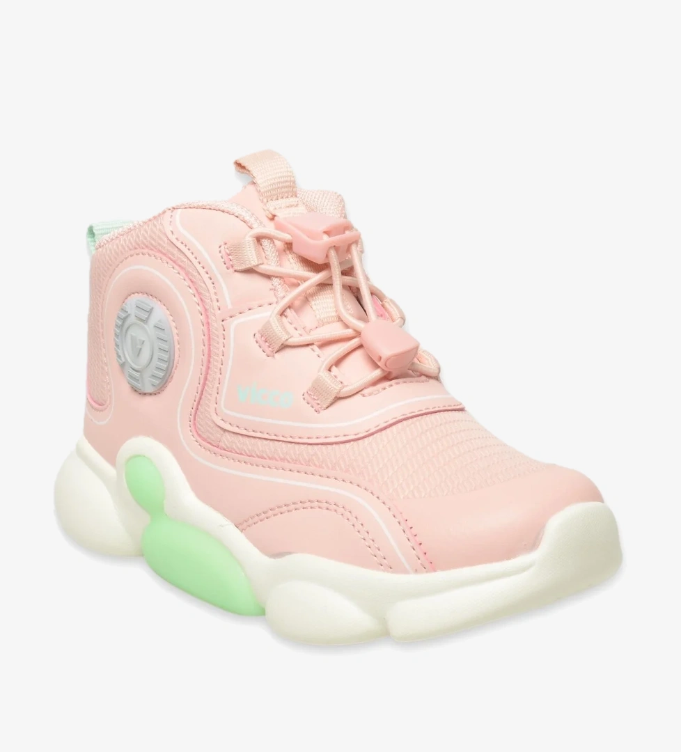 946.B24K434 Vento Bebe Işıklı Phylon Pudra Çocuk Bot - Görsel 1