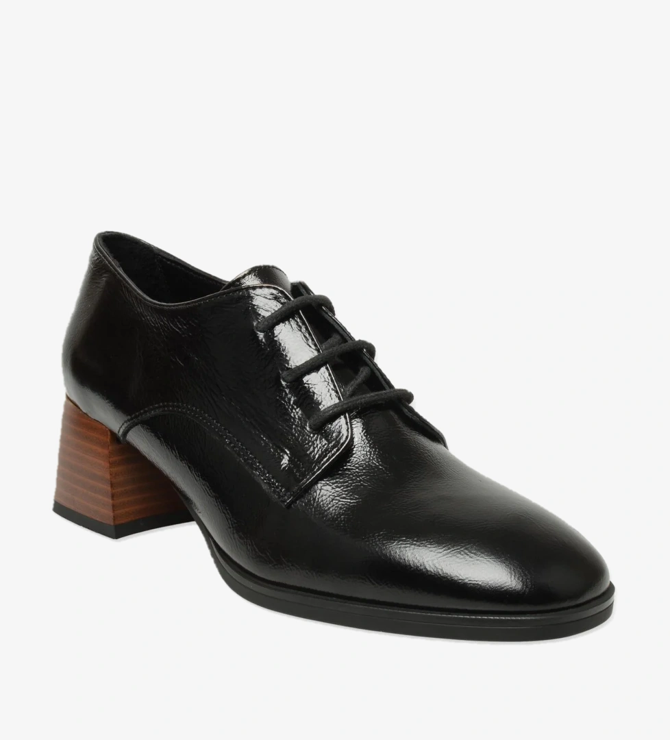 D24Ka-35 Günlük Siyah Rugan Kadın Ayakkabı