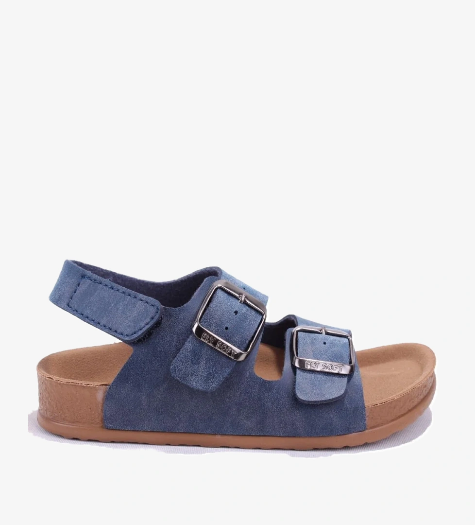 S961 Lacivert Ortopedik Günlük Erkek Çocuk Spor Sandalet
