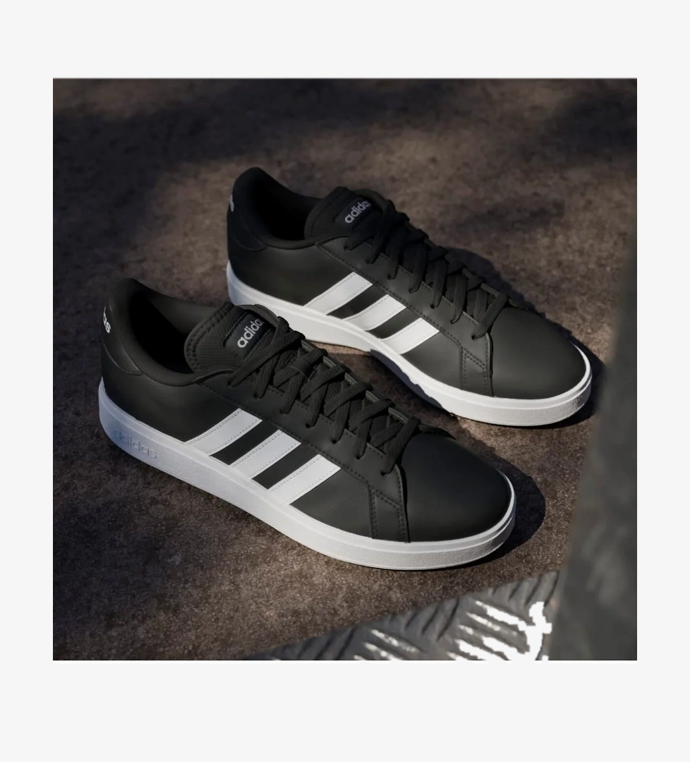 Grand Court Base 2.0 Kadın Siyah Sneaker