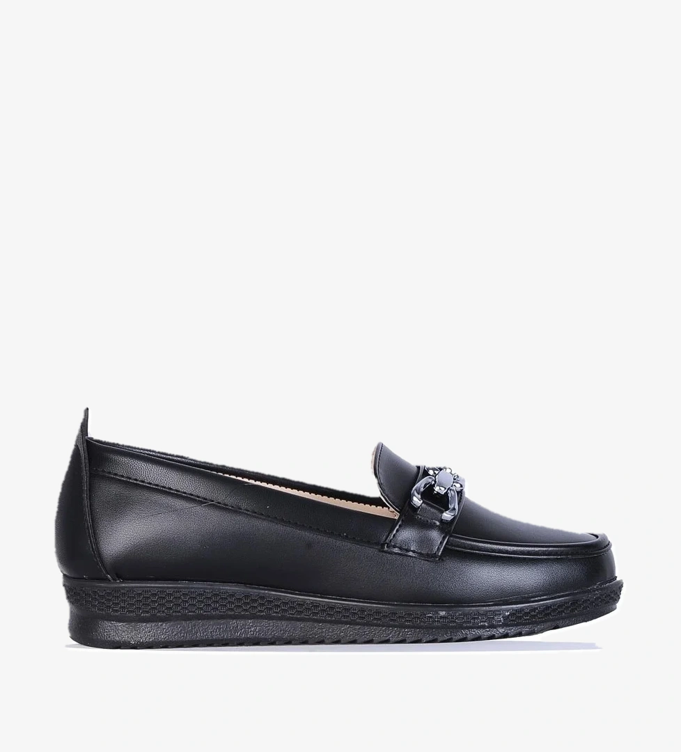 Ayakcenter 5060 Elina Siyah Kadın Babet Ayakkabı model görseli