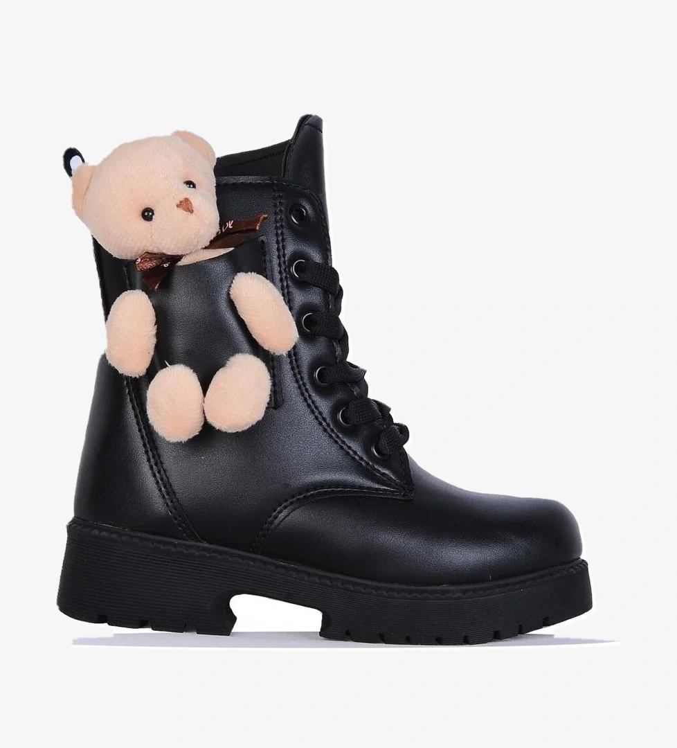 Twi̇ngo Twingo 2150 Siyah Nova Ayıcıklı Kız Çocuk Kürklü Bot model görseli