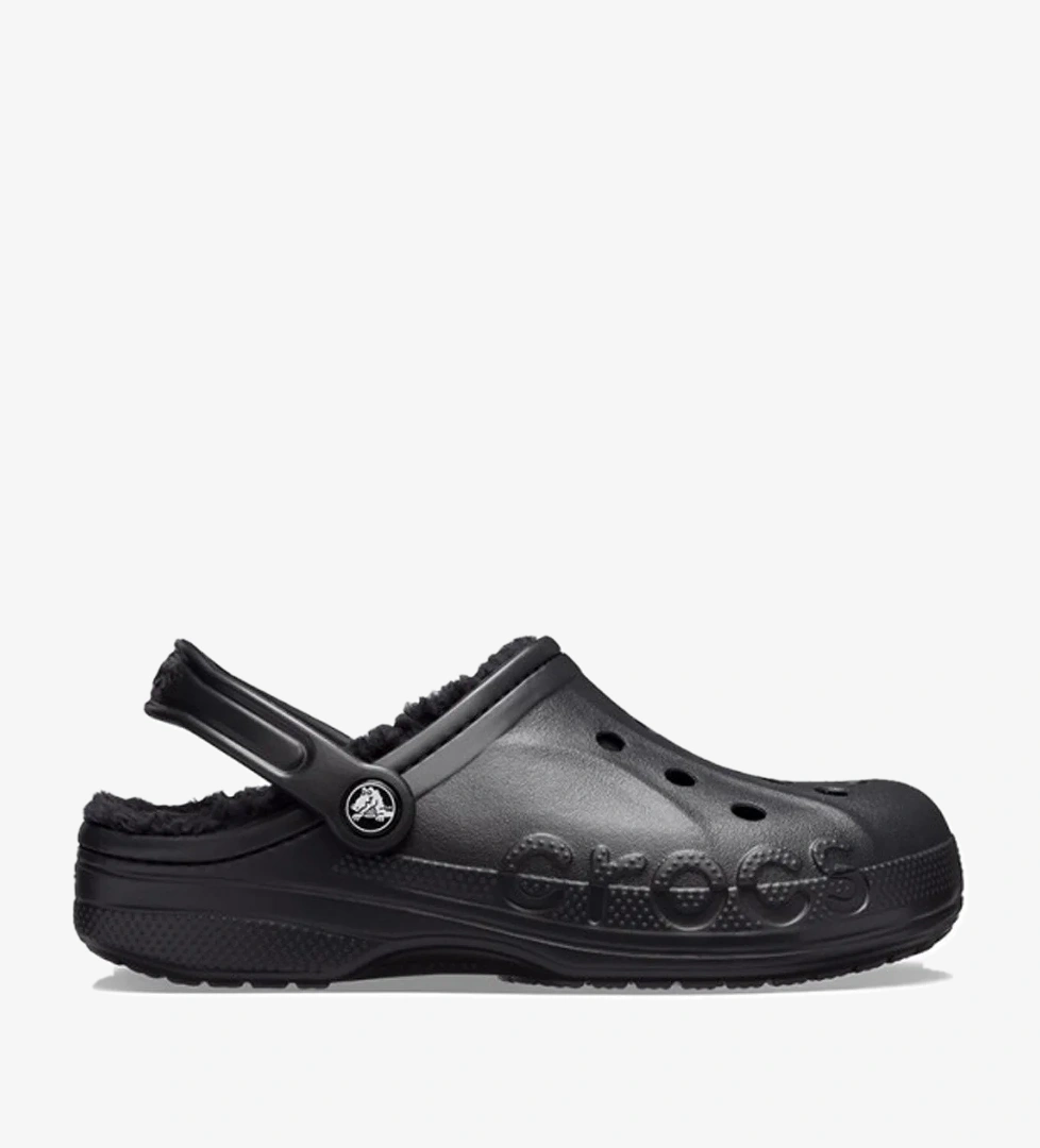 Crocs Crocs Siyah Baya Lined Clog Unisex Sandalet 205969-001 Sandalet & Terlik | Flo Siyah - 1. görsel