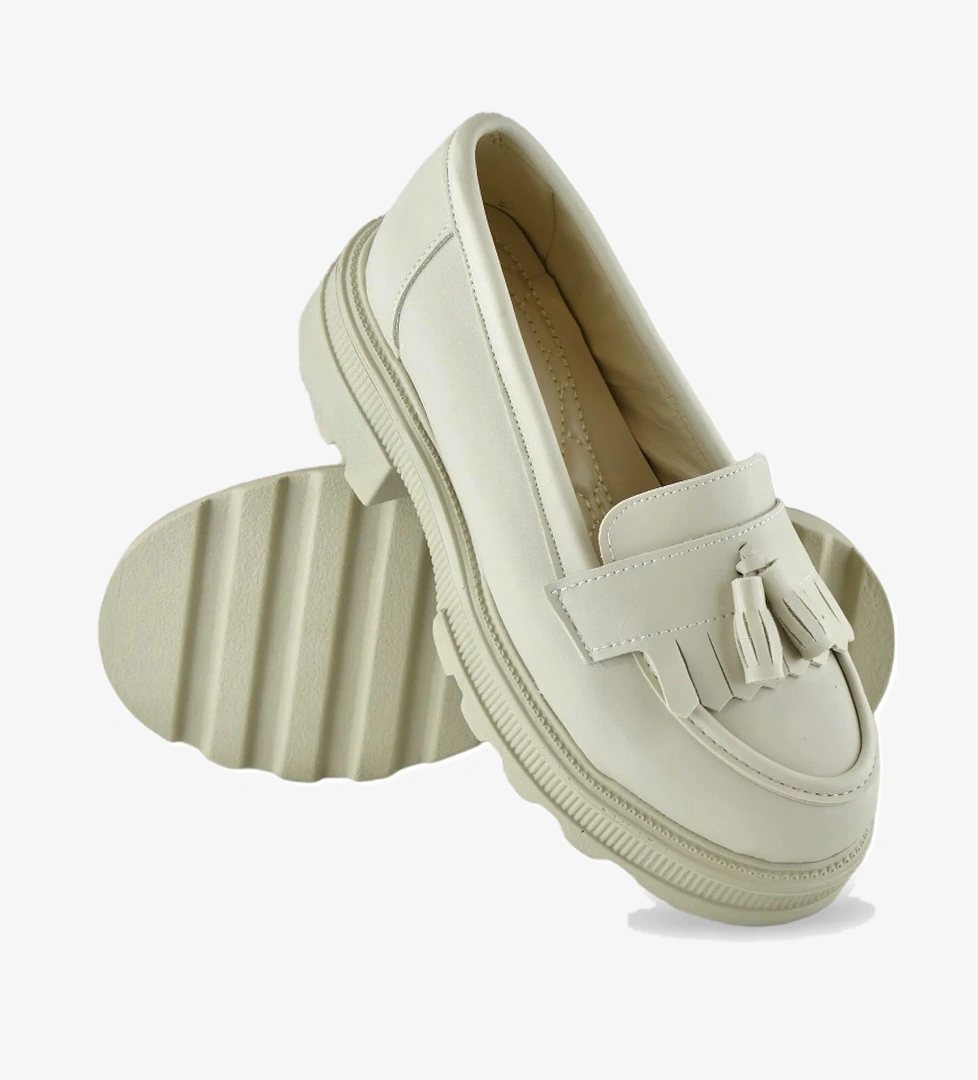 Ayakkabı Burada 325SZ Rahat Taban Jorjik Günlük Kadın Laofer Ayakkabı Babet Kadın Ayakkabı model görseli