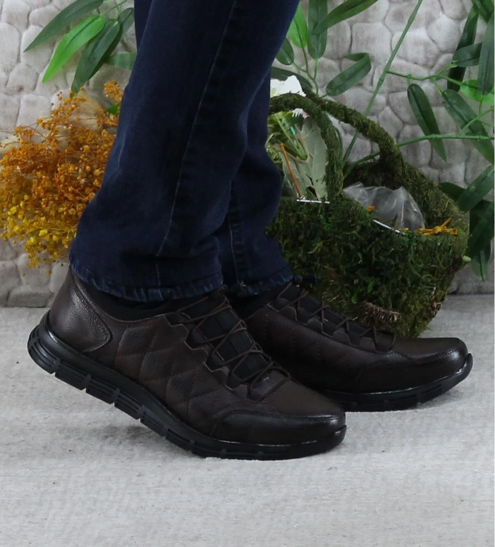 8296 Rahat Kauçuk Taban Orijinal Hakiki Deri Erkek Ayakkabı - Görsel 1