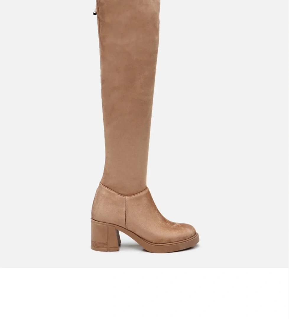 Kadın Vizon Diz Üstü Çizme - Görsel 1