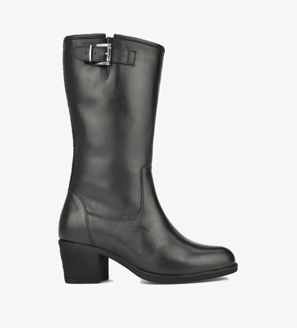 Kadın Hakiki Deri Çizme 14319Z88082 Siyah - Görsel 1