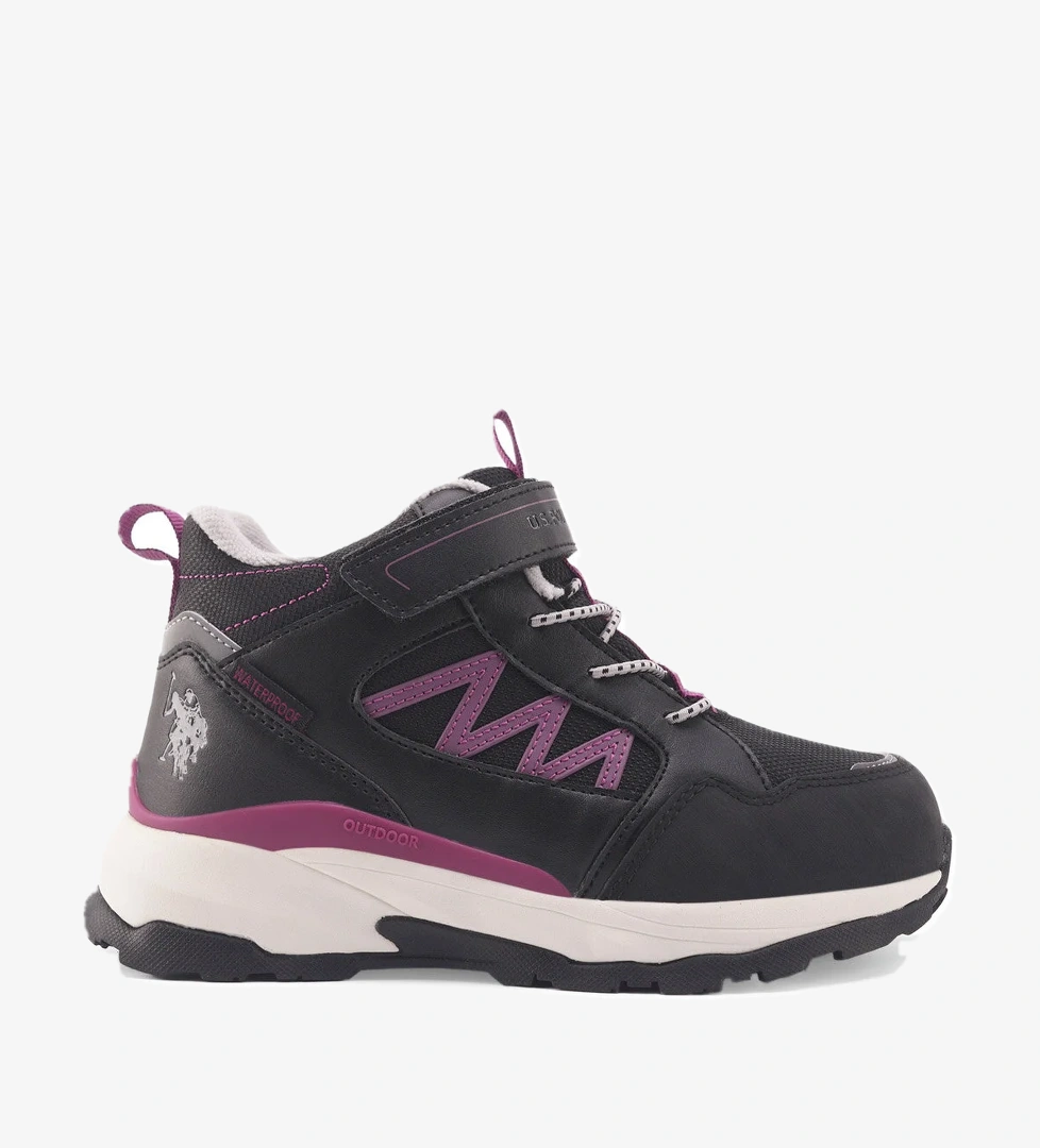U.s. Polo Assn. U.s. Polo Assn. TERRES 4PR Siyah Kız Çocuk Outdoor Bot Outdoor Ayakkabı | Flo Siyah - 1. görsel