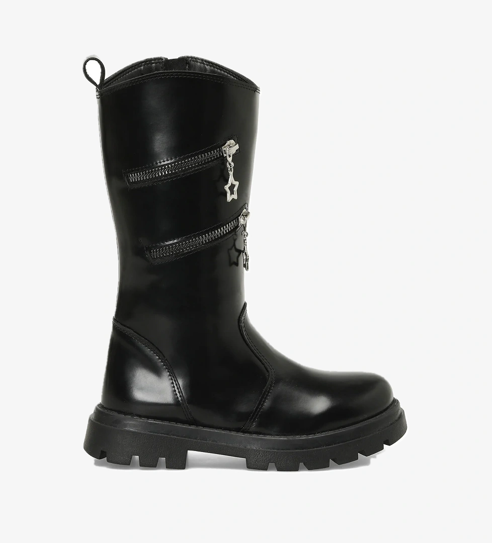 I Cool I Cool PORTE-E F 4PR Siyah Kız Çocuk Çizme Bot | Flo Siyah - 1. görsel