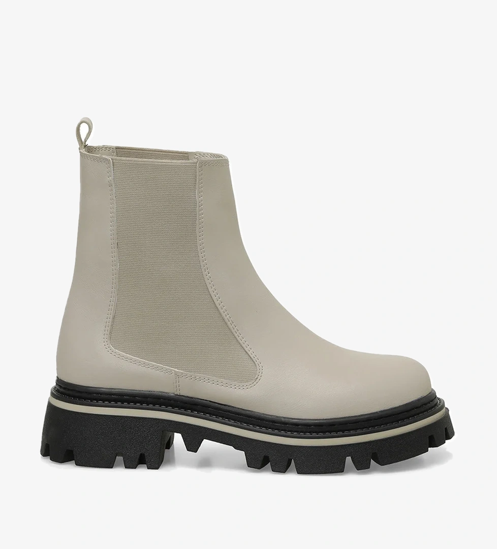 RESTA 4PR Krem Kadın Chelsea Bot - Görsel 1