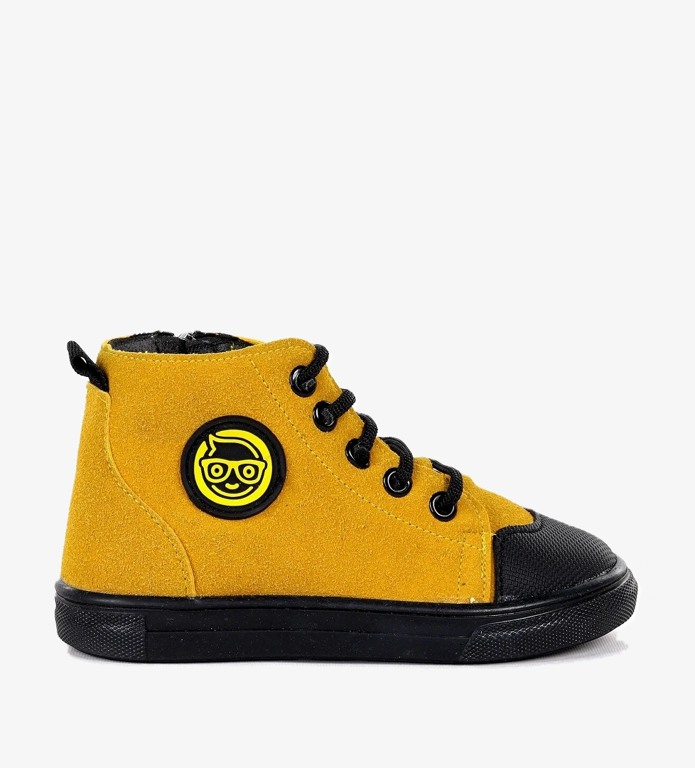 Kai Fermuarlı Erkek Bebek Günlük Bot Ayakkabı Sarı - Görsel 1