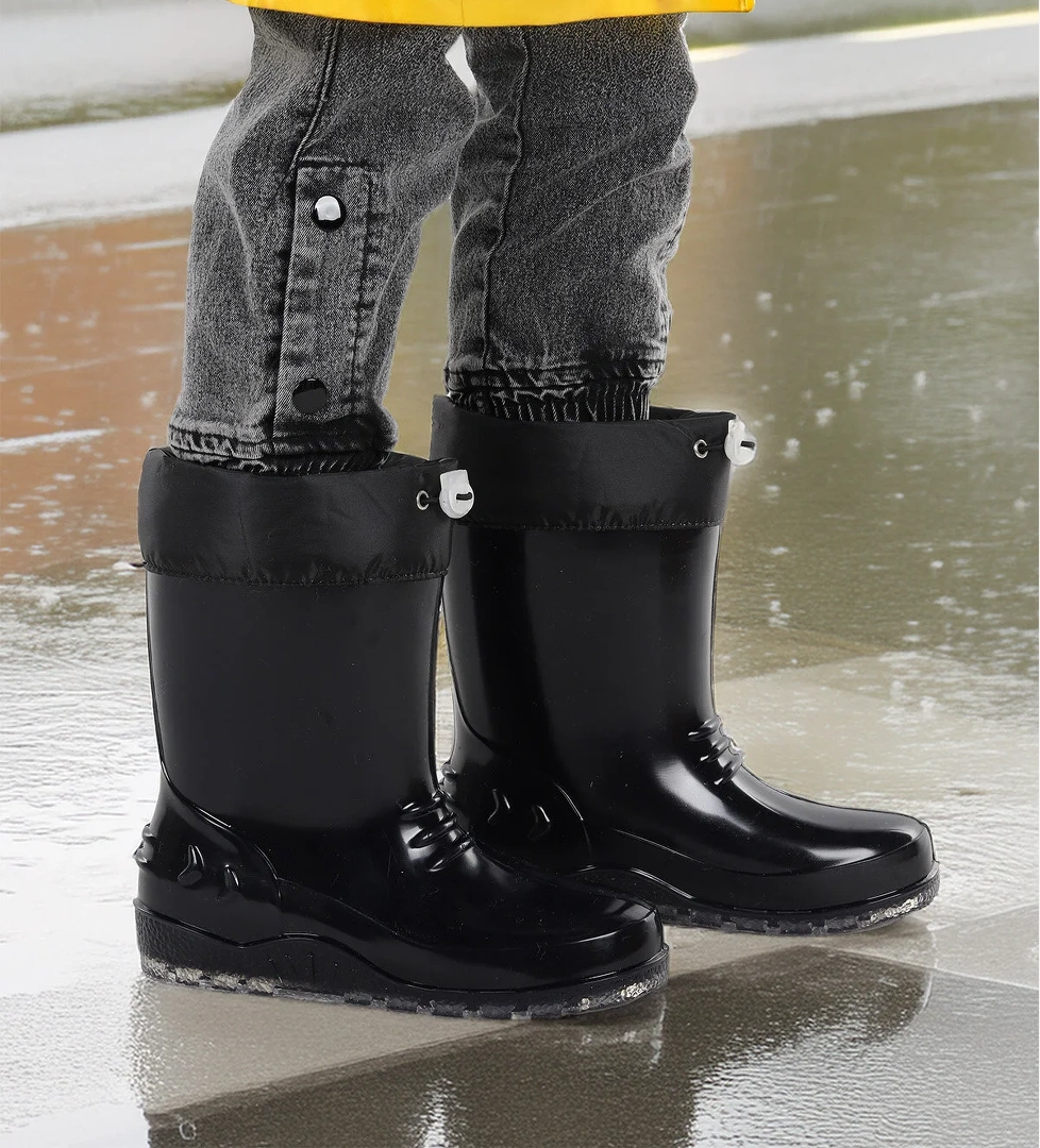 Savana Su Geçirmez Erkek Çocuk Yağmur Çizmesi Siyah