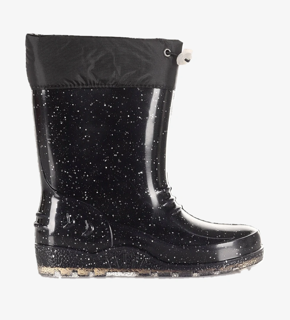 Savana Su Geçirmez Kız Çocuk Yağmur Çizmesi Siyah - Beyaz