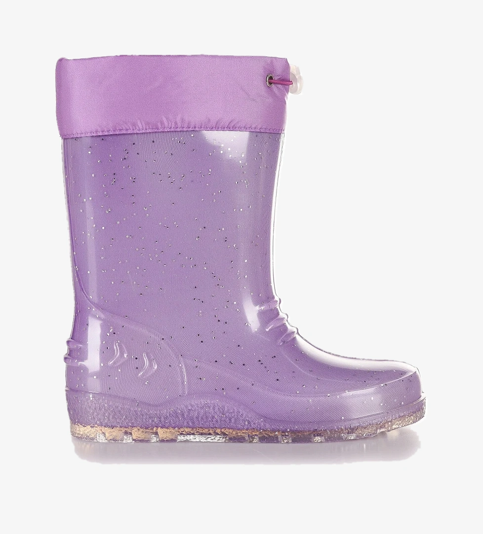 Kiko Kids Savana Su Geçirmez Kız Çocuk Yağmur Çizmesi Lila - Lila