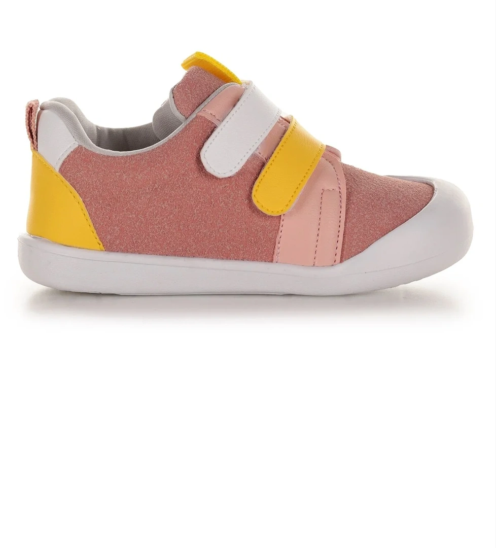 Şifu İlk Adım Cırtlı Kız Bebek Spor Ayakkabı Pudra - Sarı
