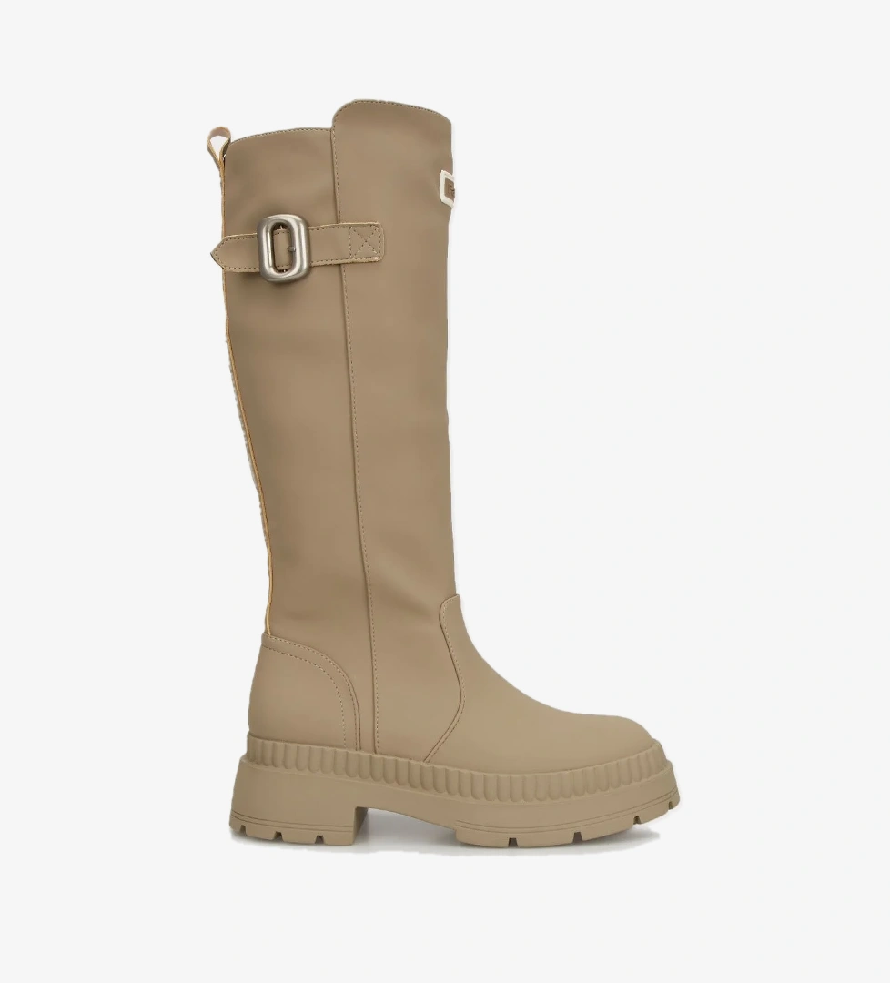 Guja Bayan Çizme 38924k417 Krem Si̇yah model görseli