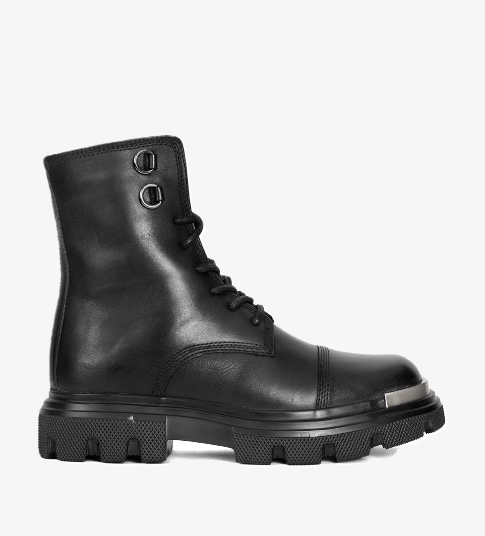 Marcomen 152-20208 Erkek Hakiki Deri Düz Bot Siyah model görseli