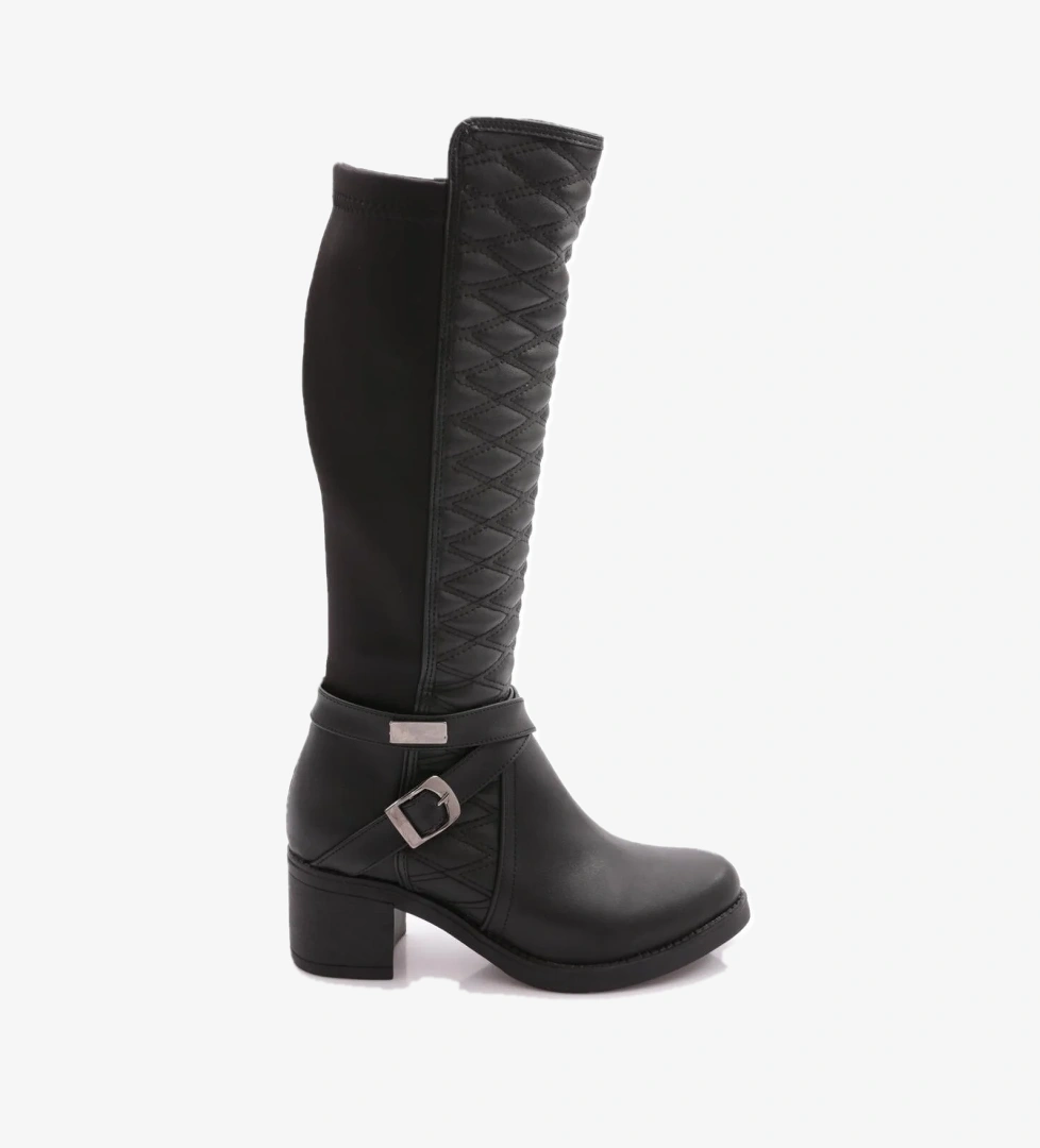 Dgn 715 Kadin Kemer Detayli Topuklu Çizme model görseli