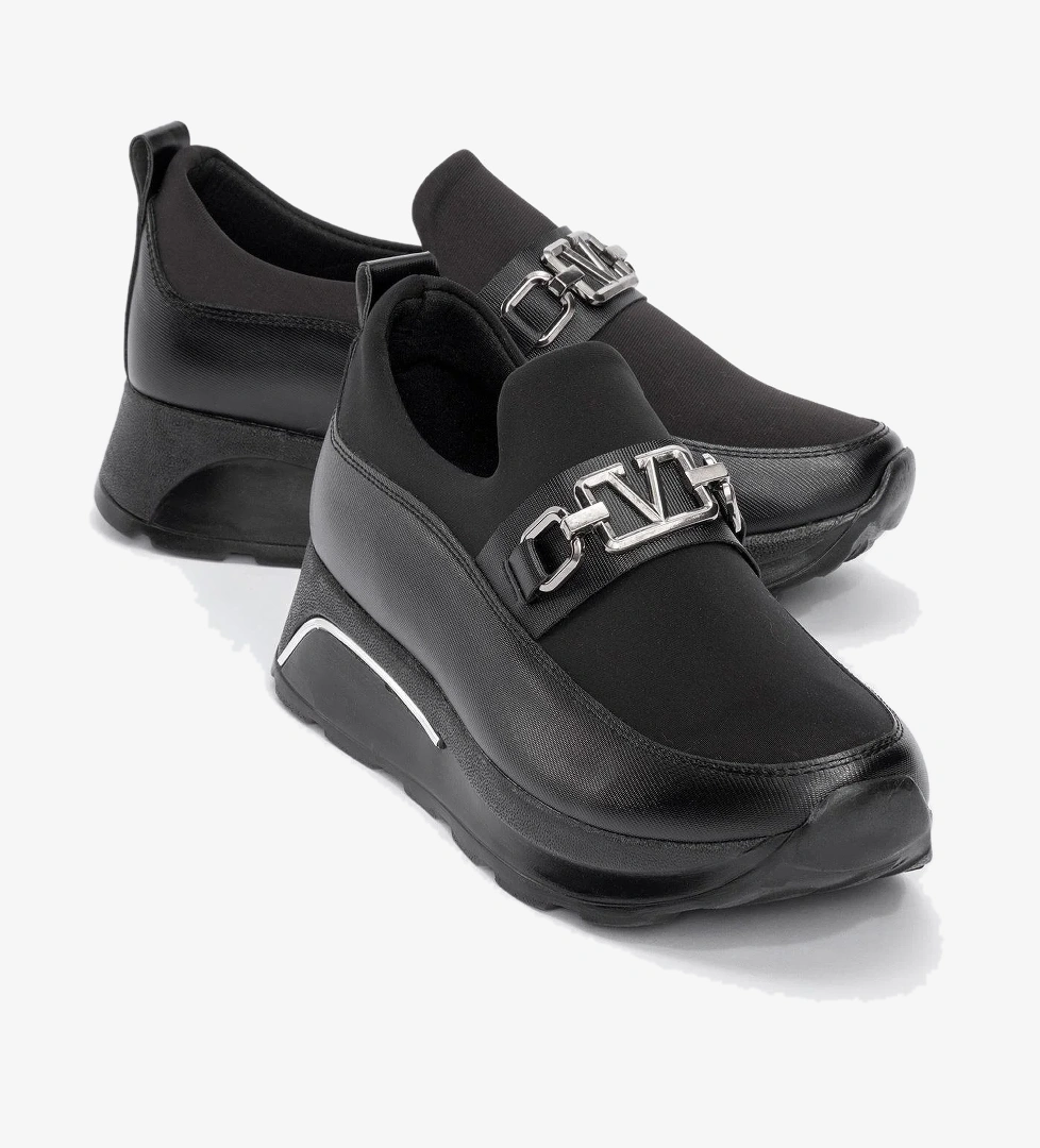 Ccway Tokalı Kadın Günlük Ayakkabı SİYAH SİYAH model görseli