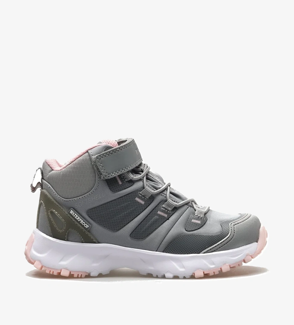 Zyon Hıgh Unısex Çocuk Su Geçirmez Günlük Bot 24k Buck3005 Gri/pembe