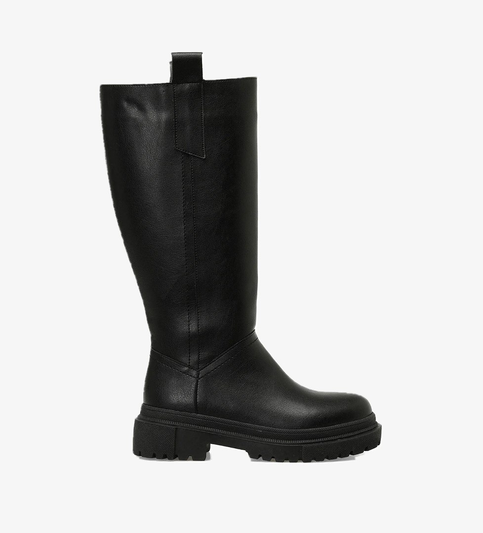 22K-519 4PR Siyah Kadın Çizme - Görsel 1