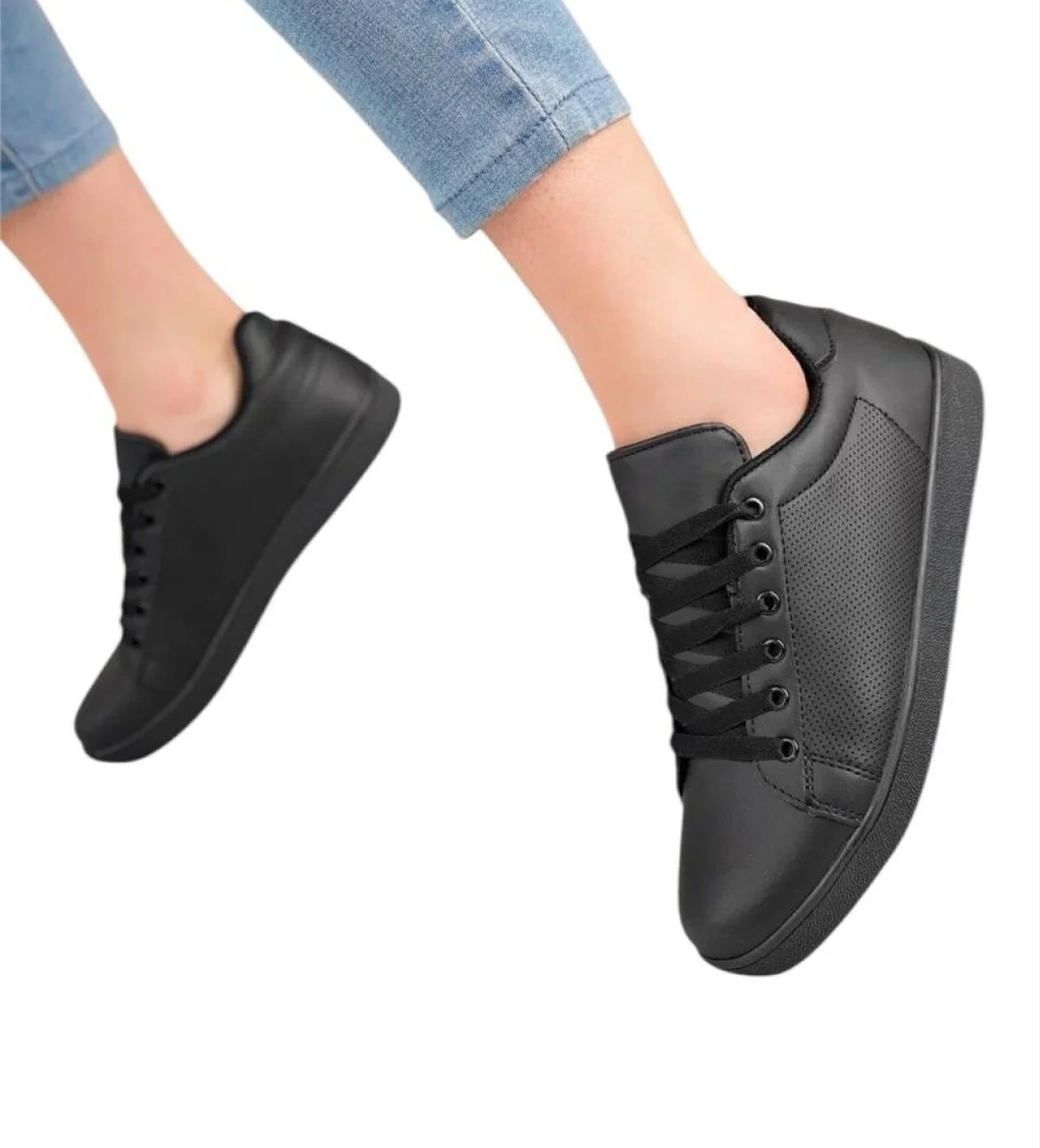 Kadın Spor Sneaker Ayakkabı SİYAH - Görsel 1