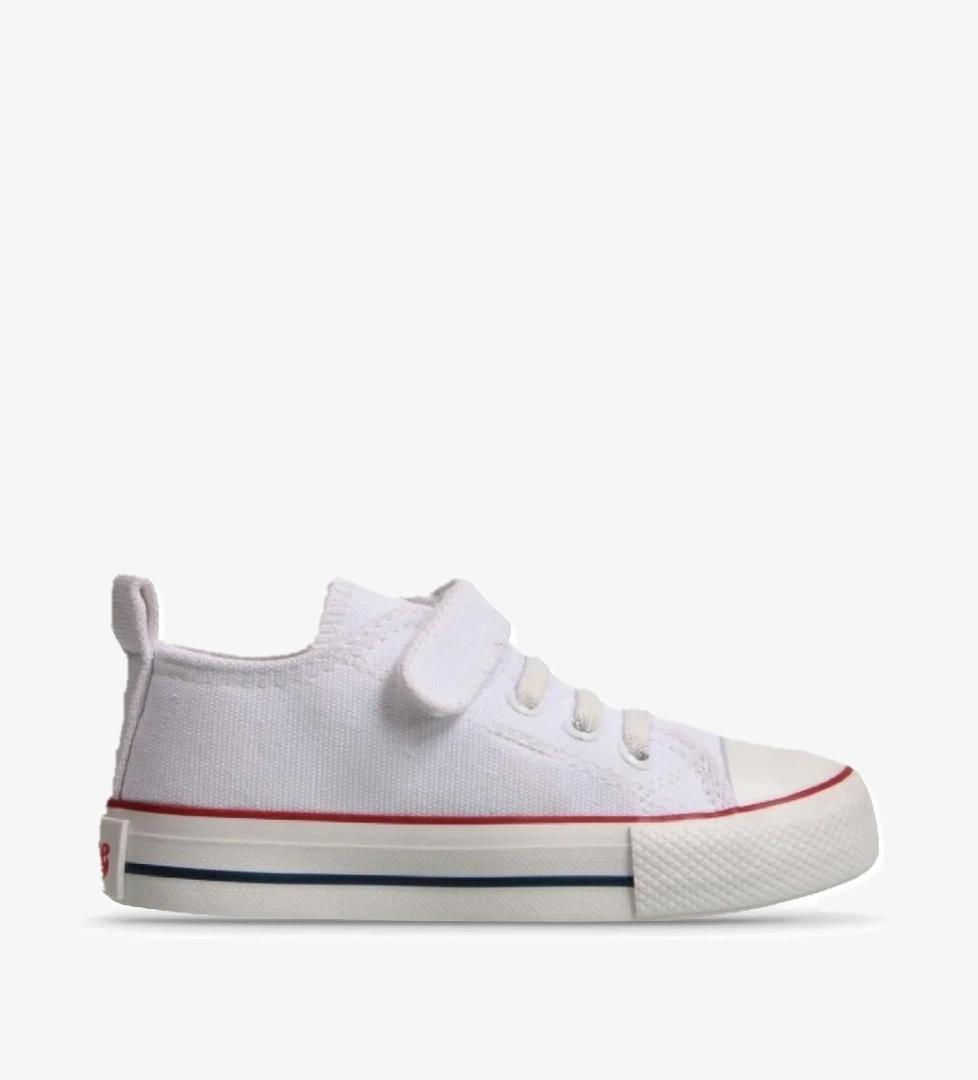 Küçük Erkek Çocuk Sneaker - Beyaz, Tekstil