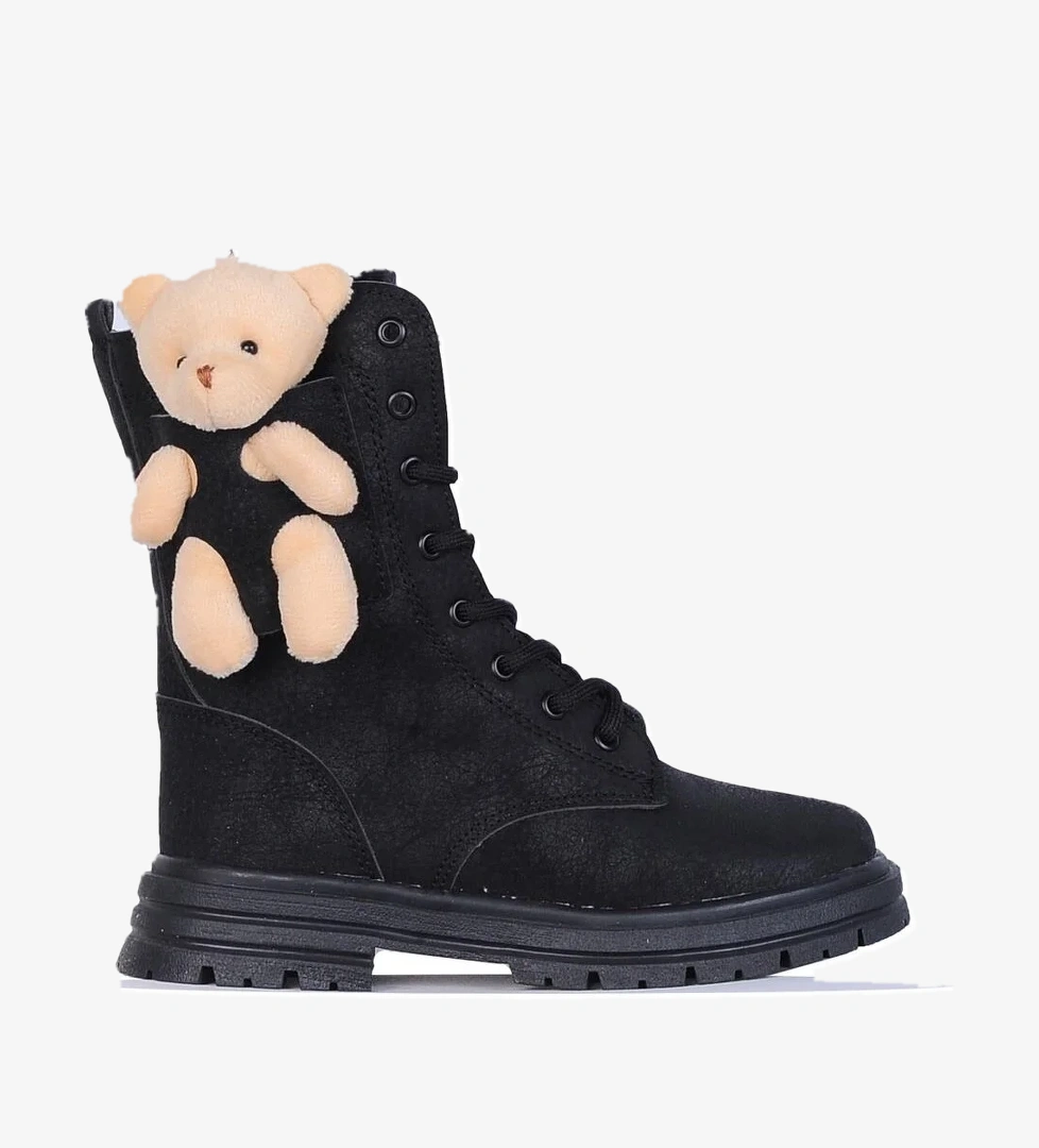 Skuaiter Skuaıter F2402 Kürklü Ayıcıklı Kız Çocuk Bot model görseli