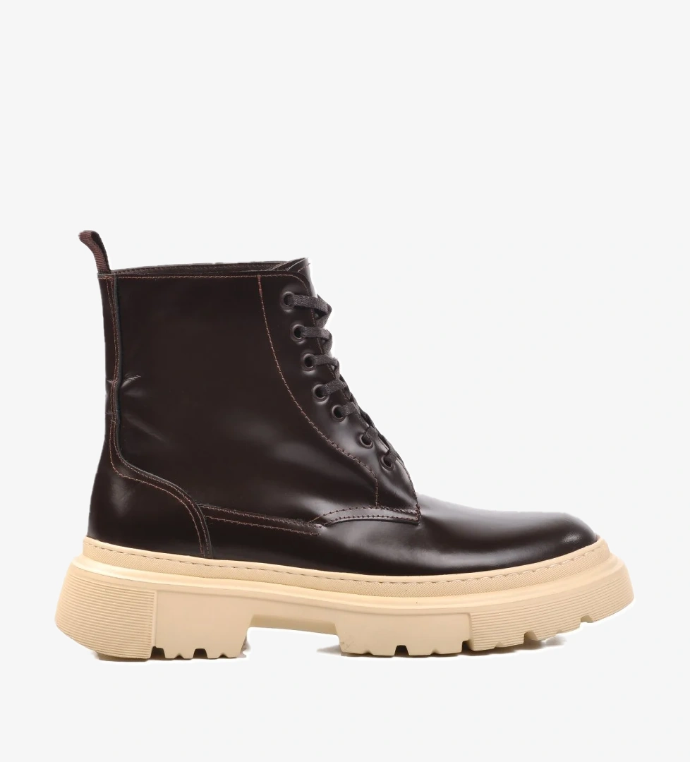 Premium 1651 Kahve Açma Hakiki Deri Erkek Bot - Görsel 1