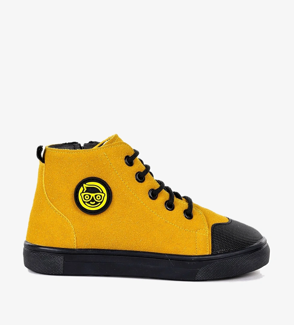 Kai Fermuarlı Erkek Çocuk Günlük Bot Ayakkabı Sarı - Görsel 1