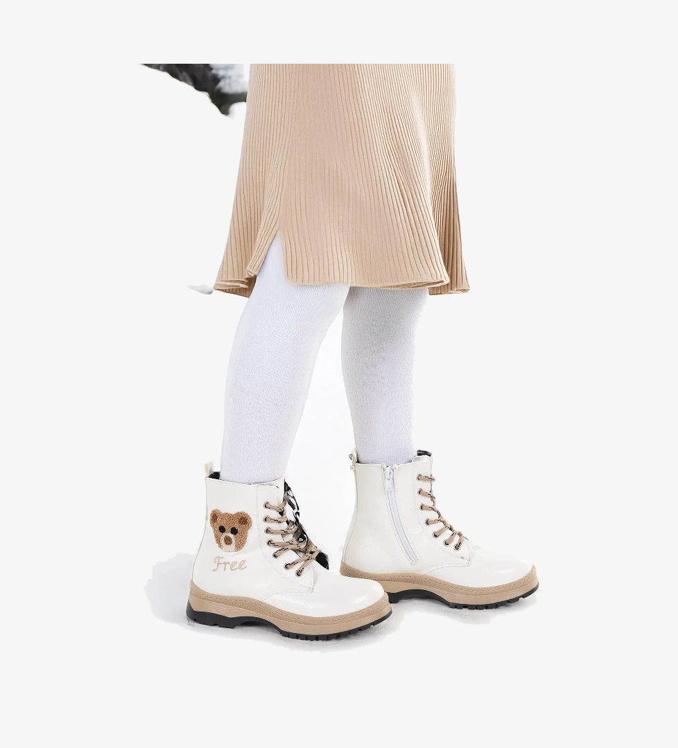 Termo Taban Kız Çocuk Bot 625 Kırışık Cilt Beyaz