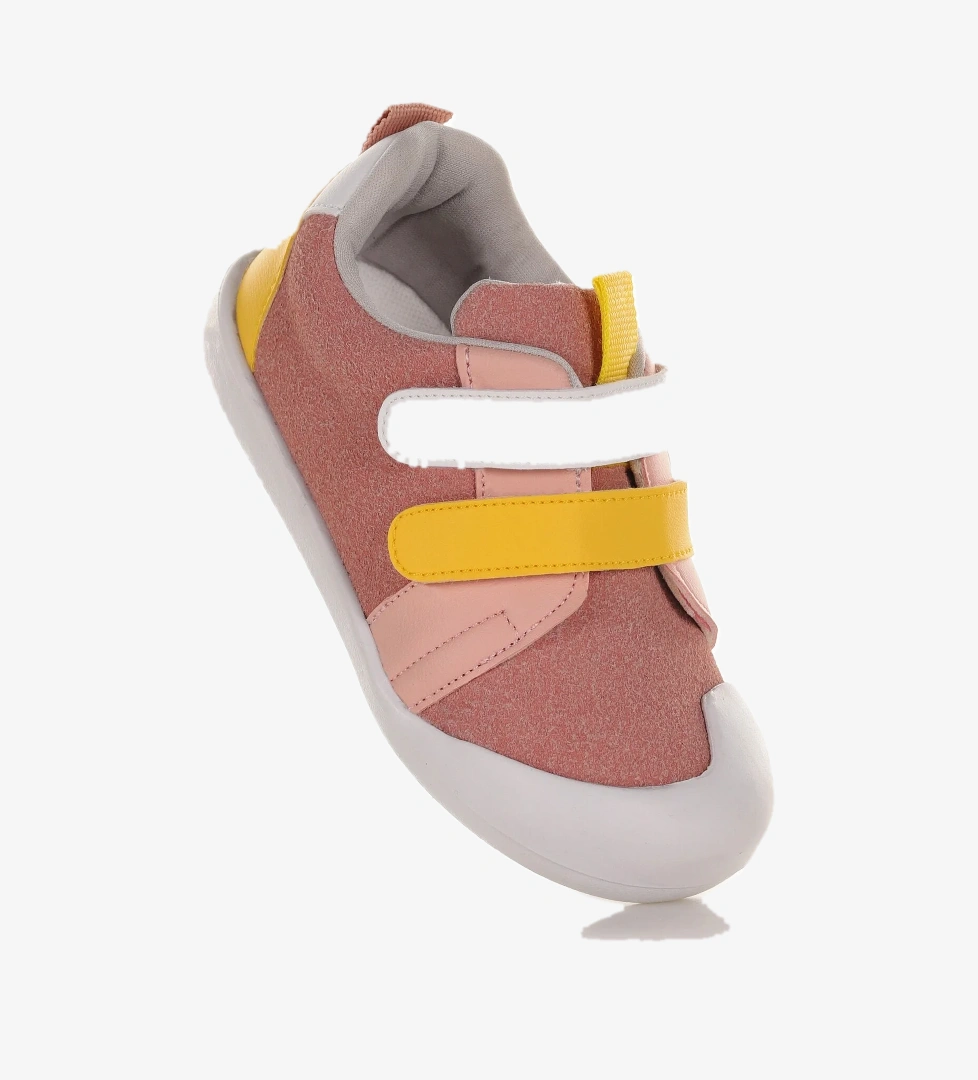 Şifu İlk Adım Cırtlı Kız Bebek Spor Ayakkabı Pudra - Sarı - Görsel 1