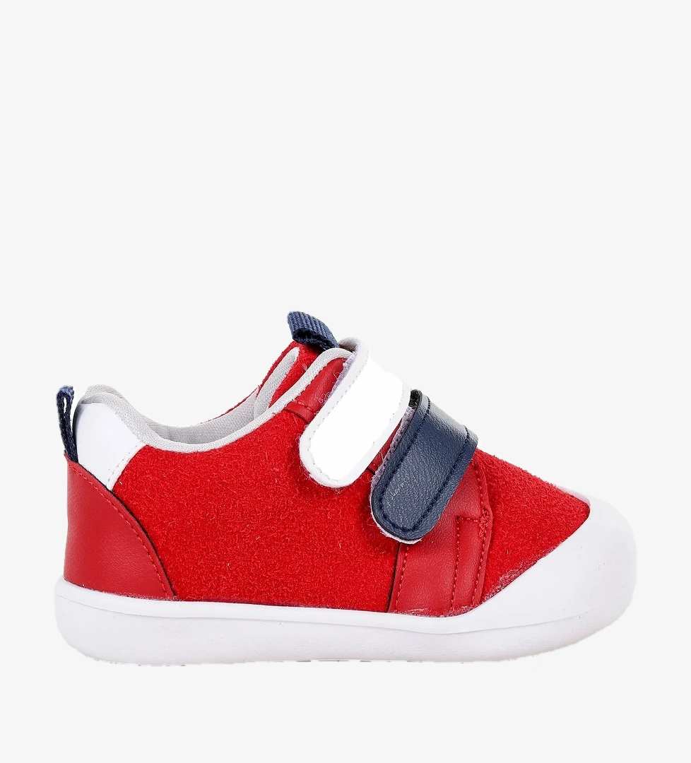 Şifu İlk Adım Cırtlı Erkek Bebek Spor Ayakkabı Kırmızı - Lacivert