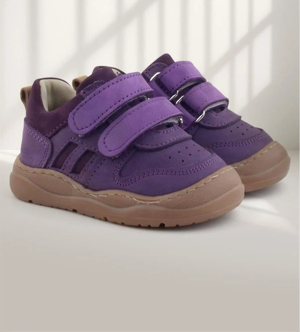 Rakerplus Schaggy Hakiki Deri Mor Kız Bebek Spor Ayakkabı model görseli