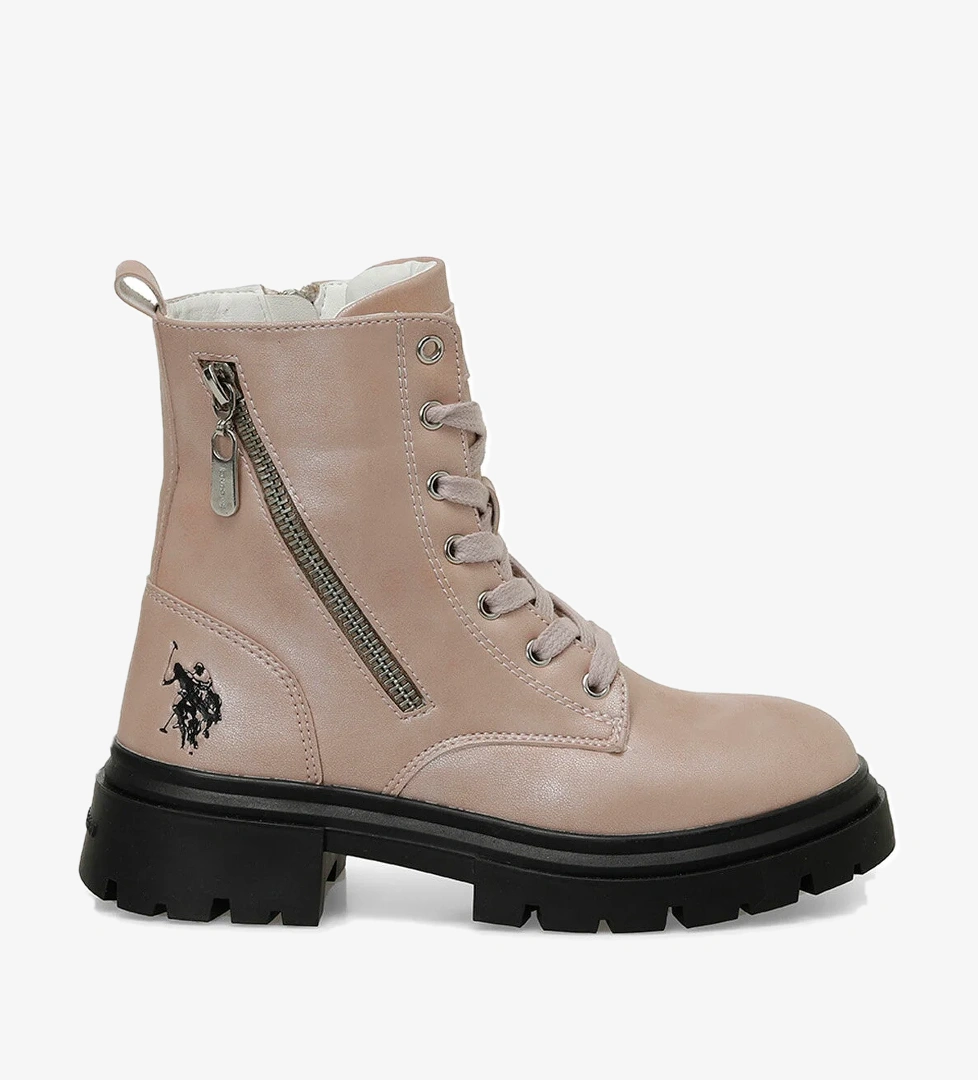 HALLY 4PR Pembe Kız Çocuk Biker Bot - Görsel 1