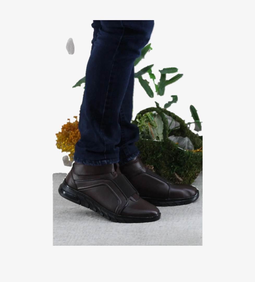 Mehmet Mete 229-1 Kahve Frm Men Çırtlı Kauçuk Taban Hakiki Deri Erkek Bot model görseli