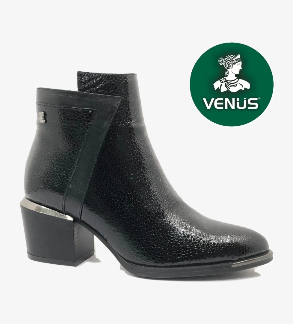 Riban Hakiki Deri Topuklu Ortopedik Kadın Bot