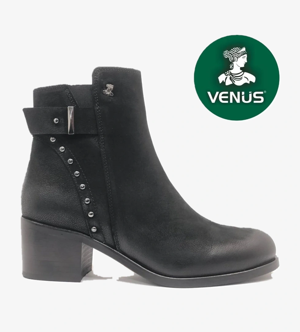Venüs Rugi Hakiki Deri Topuklu Ortopedik Kadın Bot model görseli