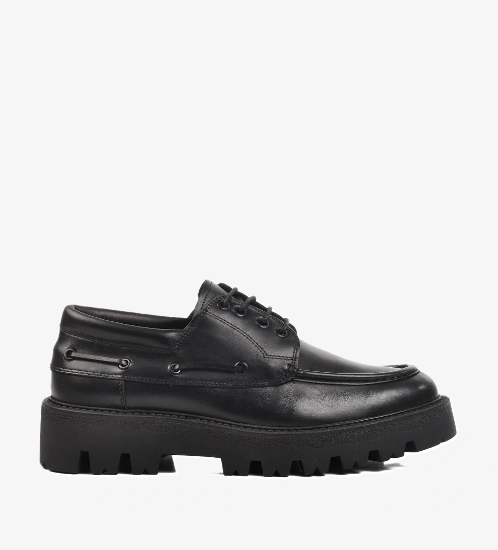 Premium 4008 Siyah Hakiki Deri Erkek Klasik Ayakkabı