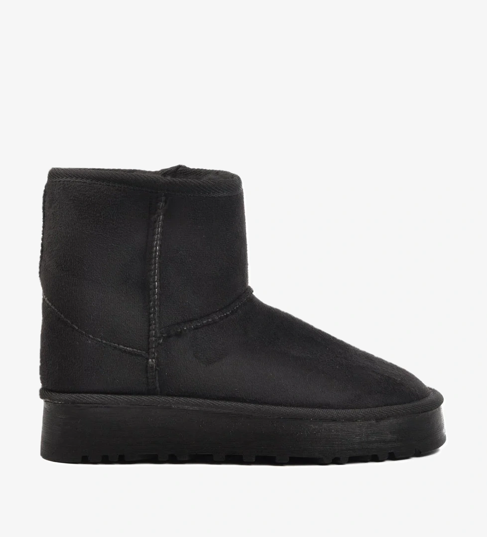 696067 Siyah Süet İçi Kürklü Kadın Bot - Görsel 1