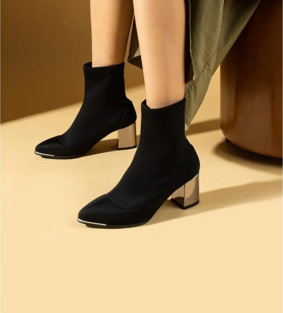 Snyrt 03020 Kadın 6 Cm Topuklu Bot