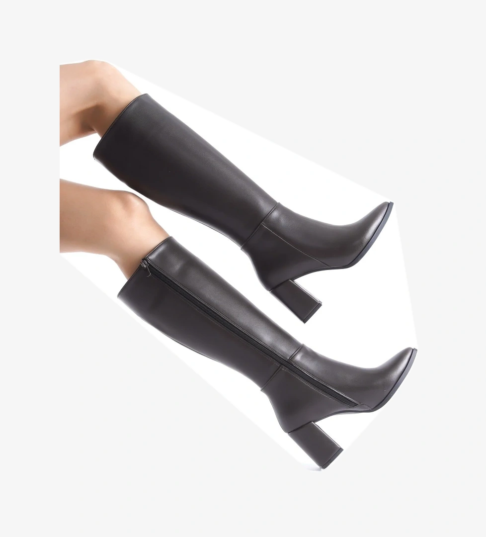 Modabuymuş Kalibri Mat Kalın Topuklu Klasik Çizme model görseli