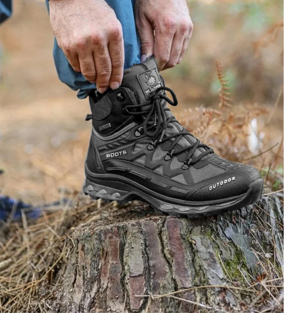 1821 Erkek Outdoor Bot Siyah - Görsel 1