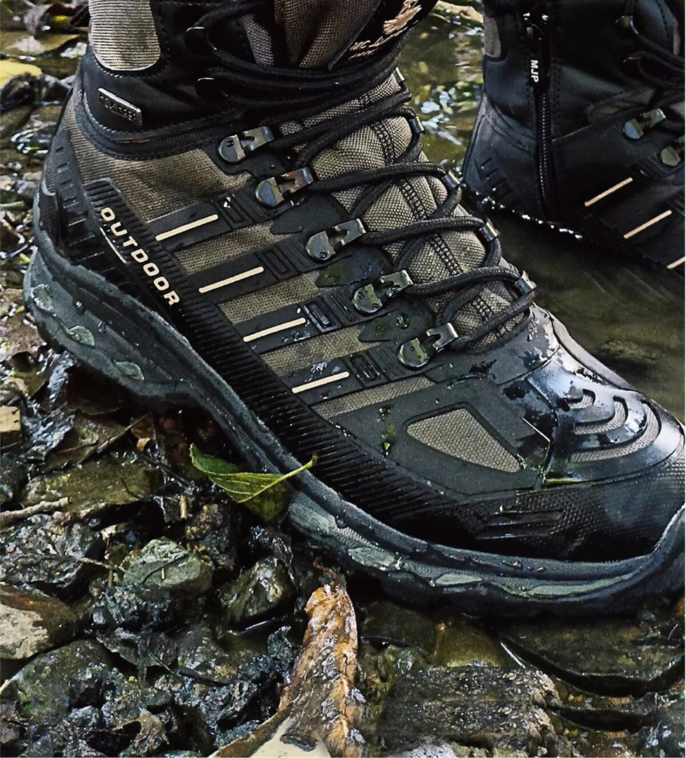 1823 Erkek Outdoor Bot Siyah - Haki - Görsel 1