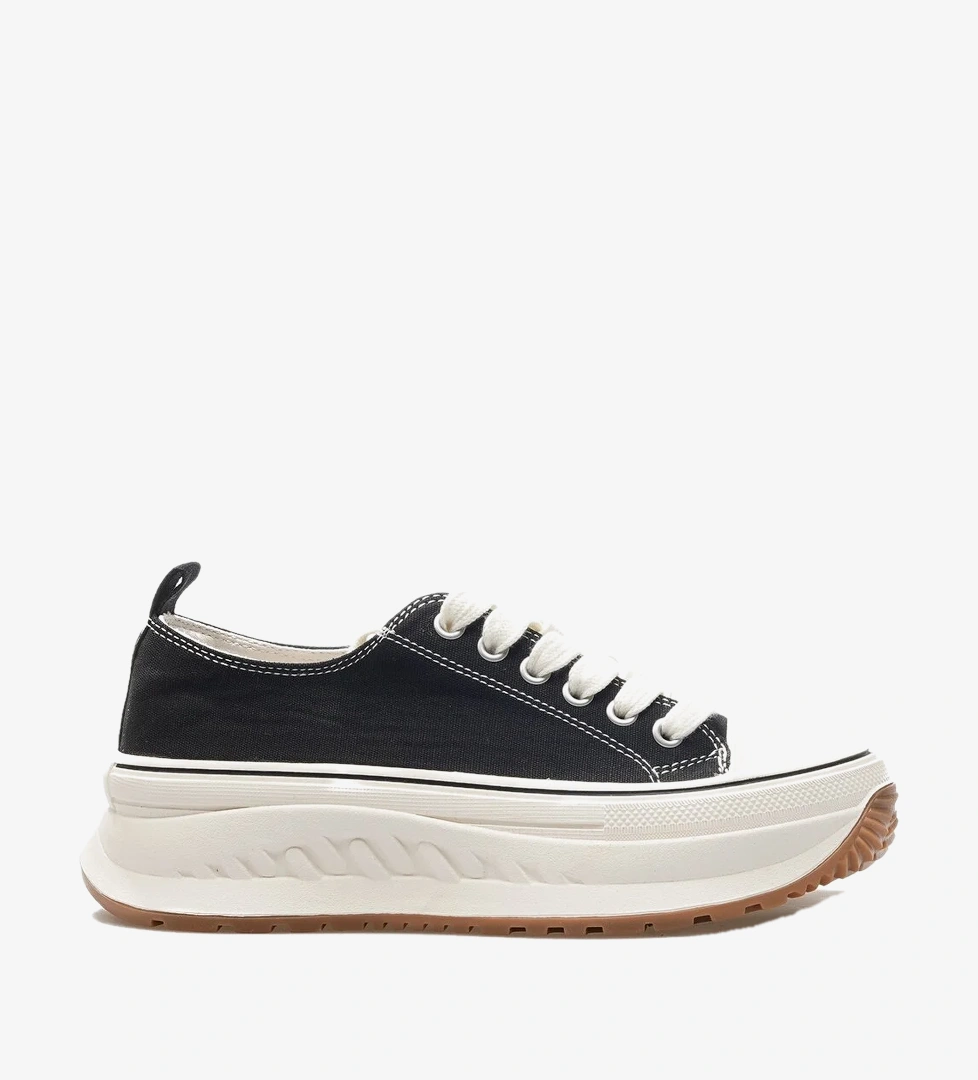 Lufian Shay Kadın Tekstil Casual Ayakkabı 24k 121230006 Z Siyah