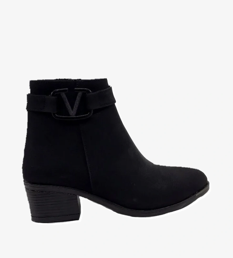 Ayakkabımood Cc 5 Cm Siyah Zümrüt Topuklu Bayan Bot model görseli