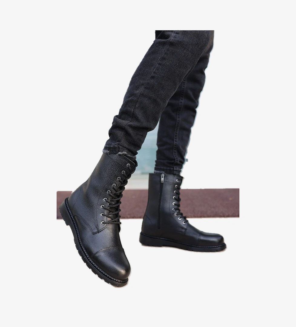 Aragon Erkek Garantili Hakiki Deri Soğuk Geçirmez Kaymaz Kauçuk Taban Postal Bot ARAGON-3565