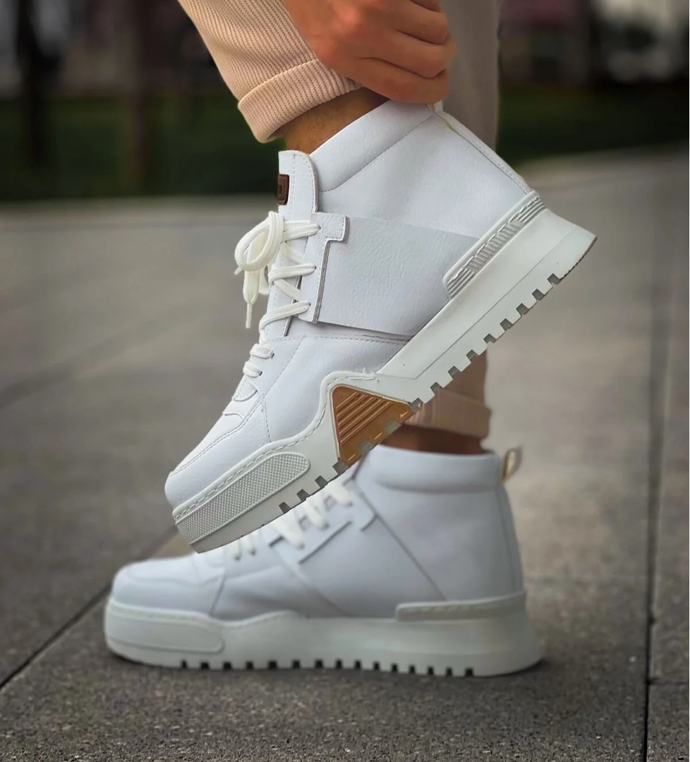 CH057 GBZ Ghost Line Erkek Bot BEYAZ / BEYAZ