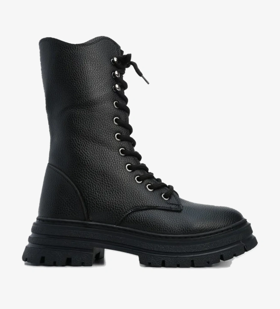 Düz Kaymaz Taban Postal Kadın Bot - Görsel 1