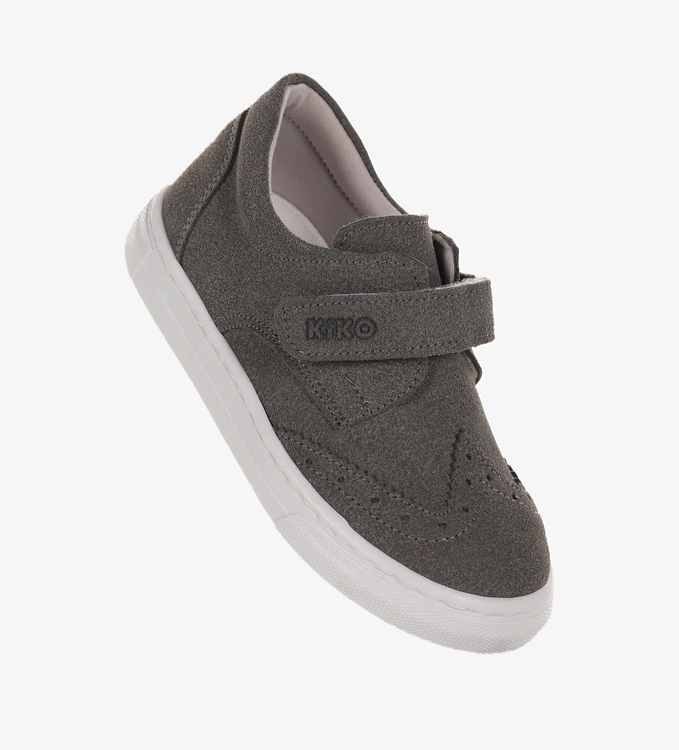 Richie Cırtlı İlk Adım Günlük Erkek Bebek Casual Ayakkabı Füme - Görsel 1